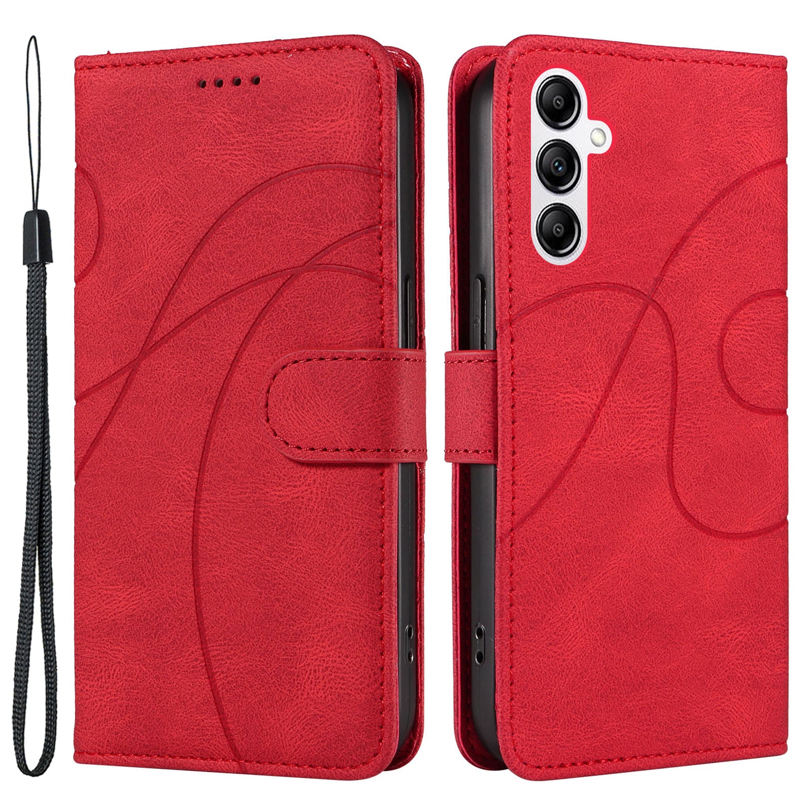 For Samsung Galaxy A14 5G Drop-proof Wallet Stand Case Imprinted Line PU Leather Phone Cover For Samsung Galaxy A14 5G Drop-proof Wallet Stand Case Imprinted Line PU Leather Phone Cover